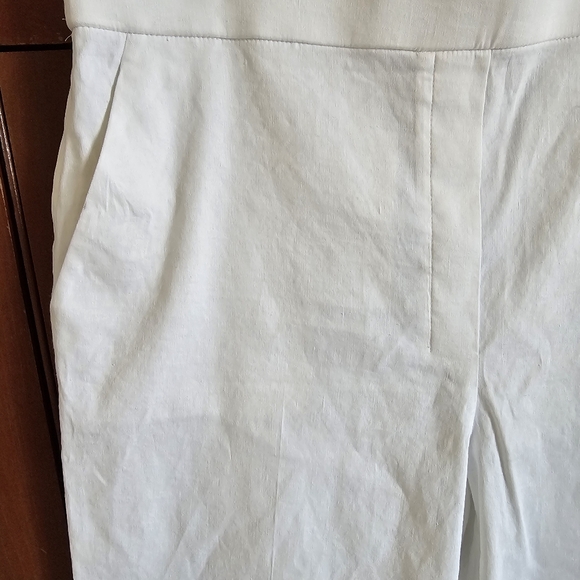 Theory Relaxed Pull-on Pants, White Crunch Size 12 Nwt - Picture 9 of 16